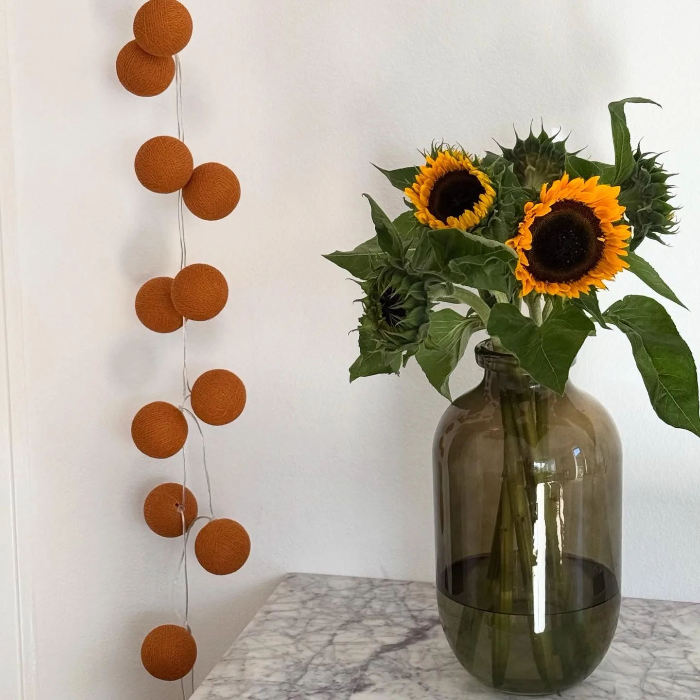 Irislights lyskæde, Terracotta, 35 bolde Irislights