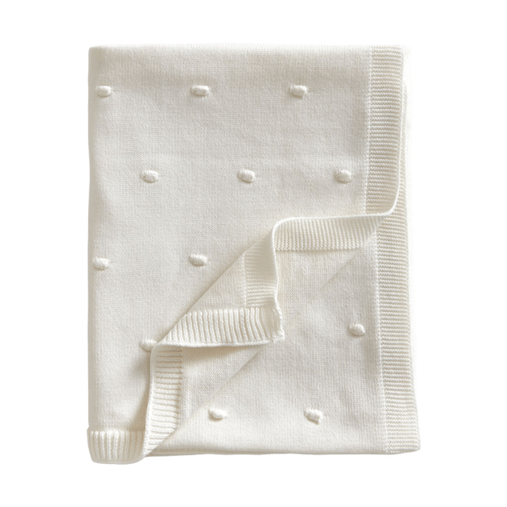 Bubble strikket babytæppe 80x100 cm - Pearl - Jack o Juno