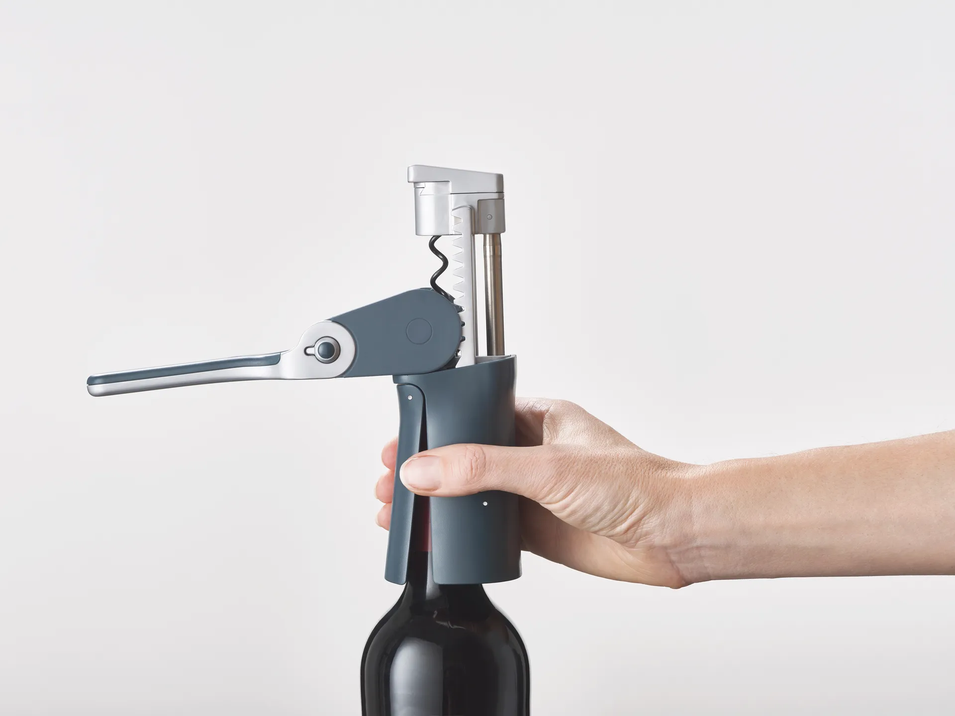 Barwise compact lever proptrækker 12,6 cm, Blå Joseph Joseph