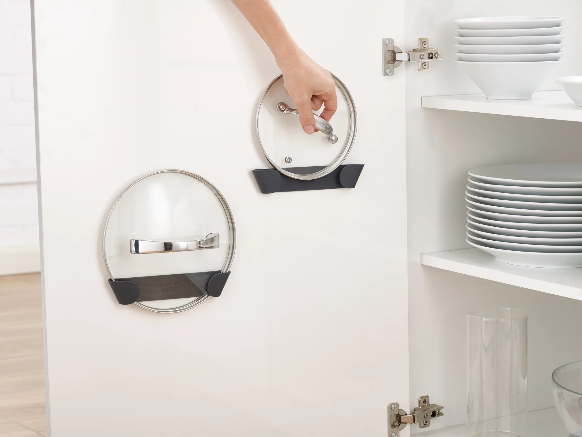 Cupboardstore stativ til låg 4 stk., Grå Joseph Joseph