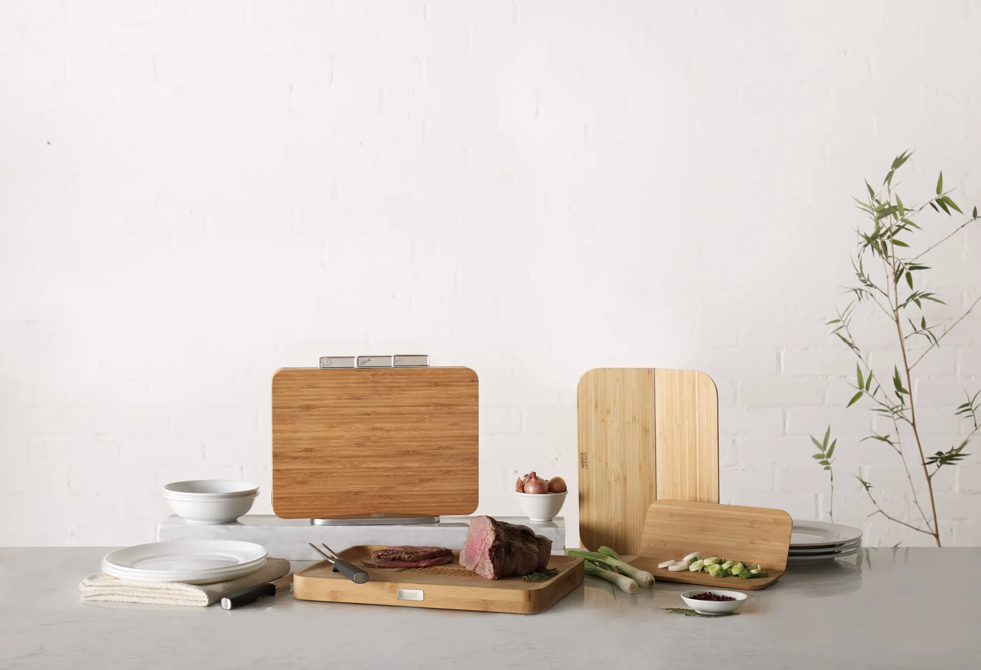 Cut & carve skærebræt, Bambus Joseph Joseph