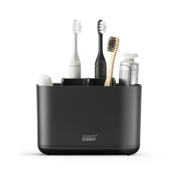 Easystore tandbørsteholder large 17,6 cm - Sort - Joseph Joseph