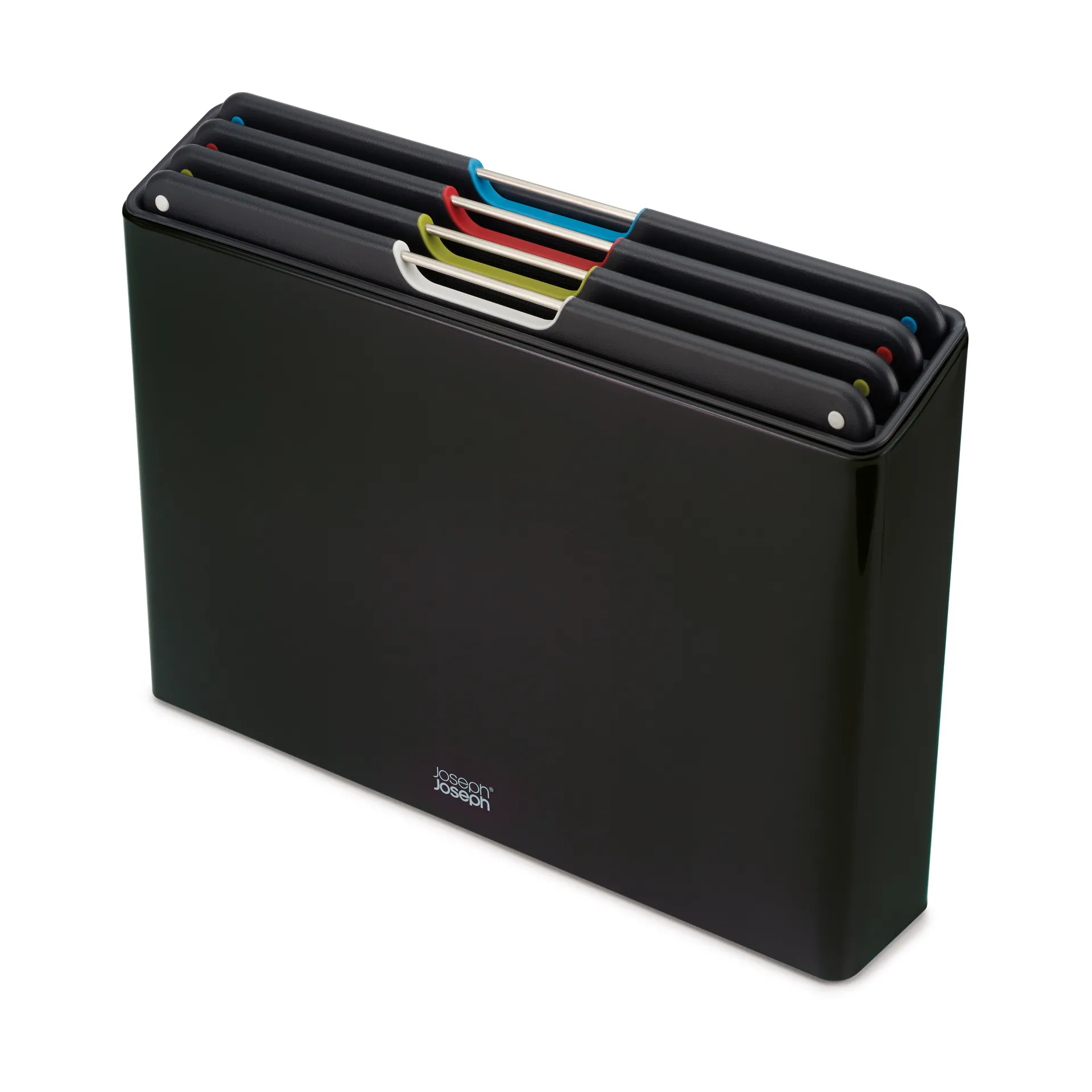 Folio steel skærebræt 4 dele, Sort Joseph Joseph