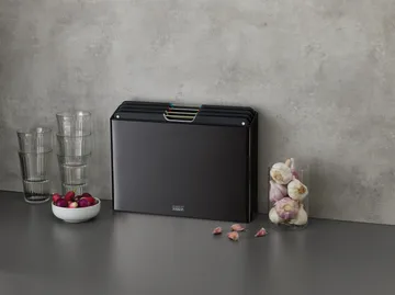 Folio steel skærebræt 4 dele - Sort - Joseph Joseph