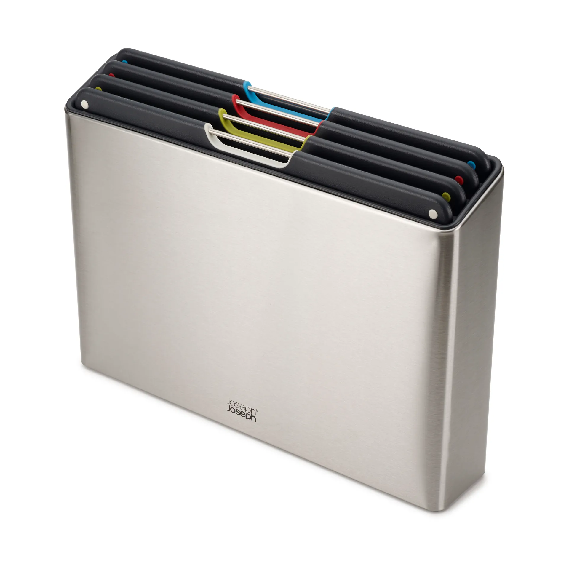 Folio steel skærebræt 4 dele, Stål Joseph Joseph