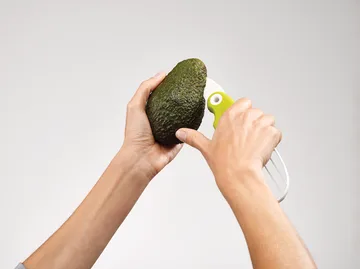 Goavocado 3-i-1 avocadodeler - Grøn-hvid - Joseph Joseph