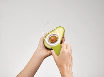 Goavocado 3-i-1 avocadodeler - Grøn-hvid - Joseph Joseph