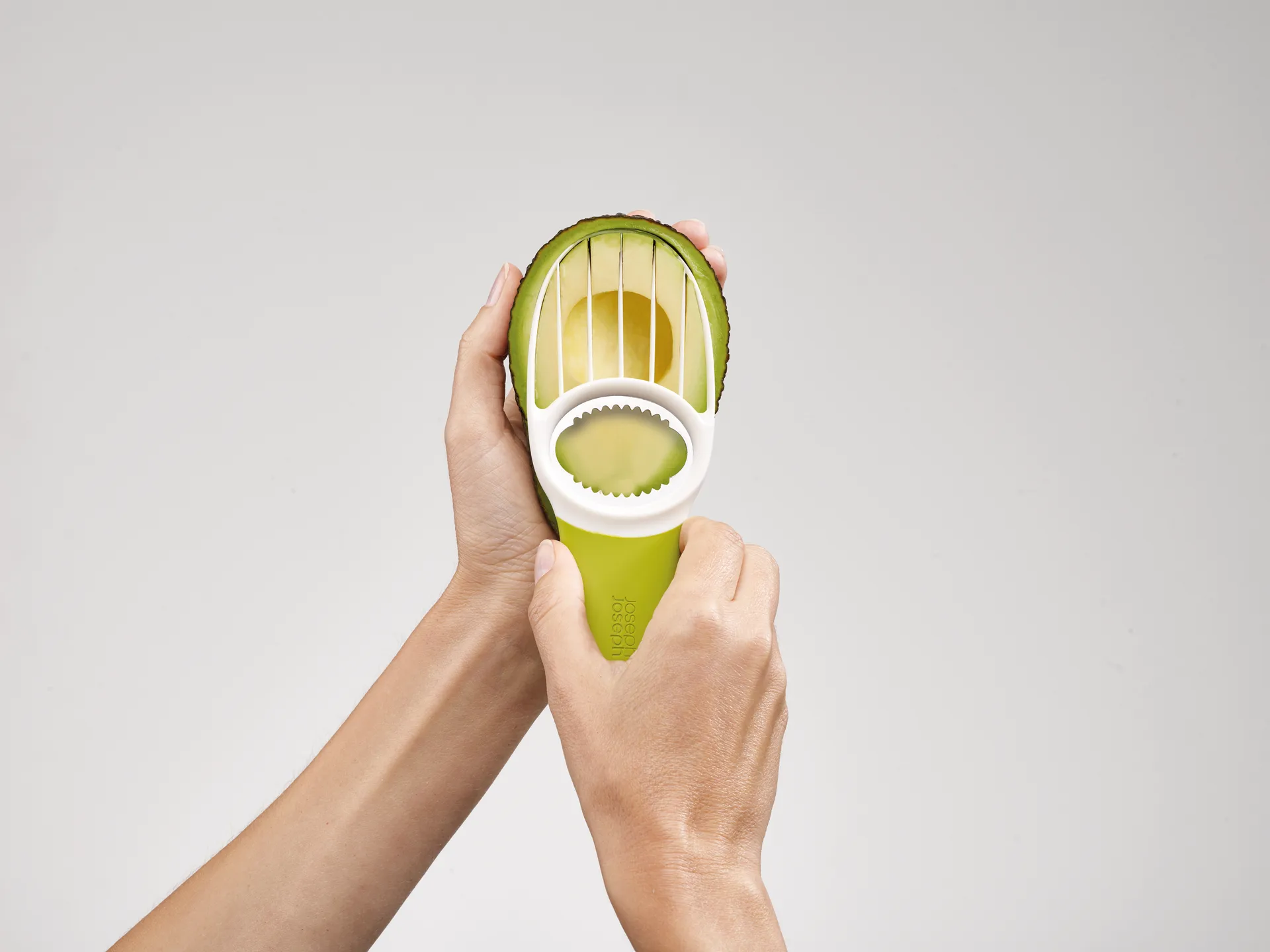 Goavocado 3-i-1 avocadodeler, Grøn-hvid Joseph Joseph