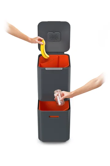 Joseph Joseph Totem Compact skraldespand 40 L - Graphite - Joseph Joseph