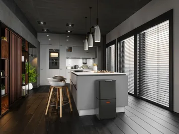 Joseph Joseph Totem Max skraldespand 60 L - Carbon black - Joseph Joseph