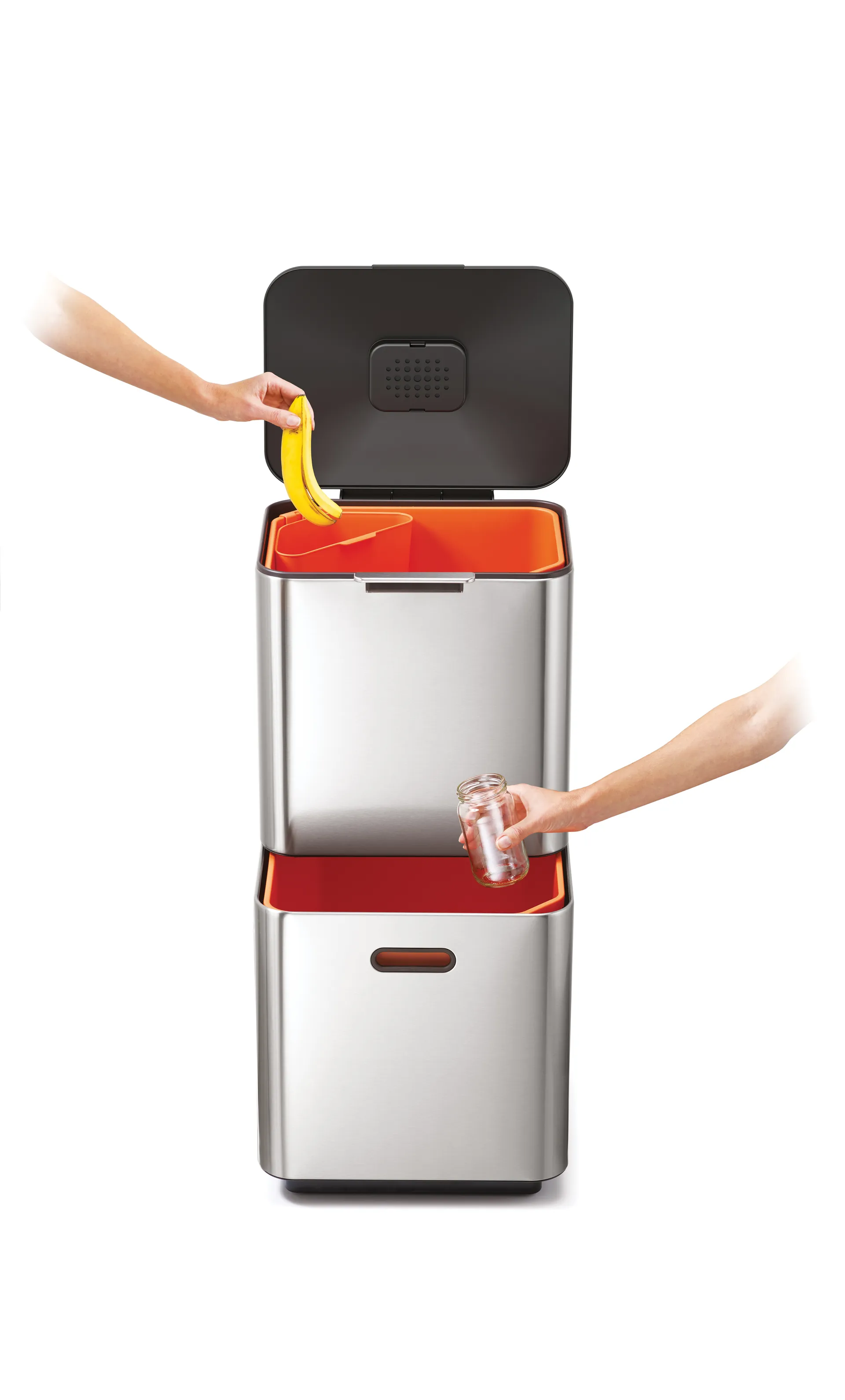 Joseph Joseph Totem Max skraldespand 60 L, Stainless steel Joseph Joseph