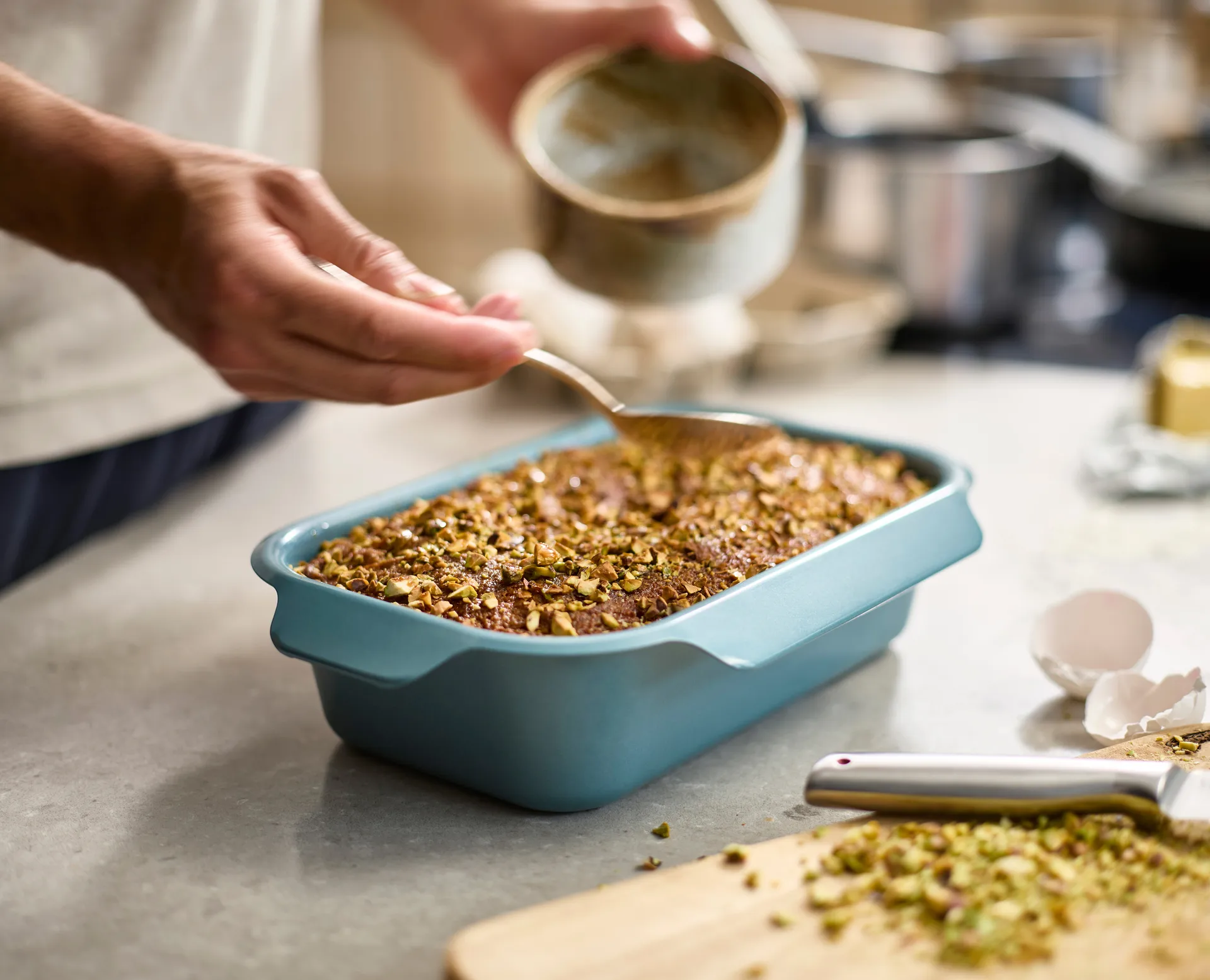 Nest bake brødform 30 cm, Blå Joseph Joseph