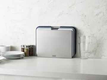 Nest skærebræt large 3 dele - Grå - Joseph Joseph