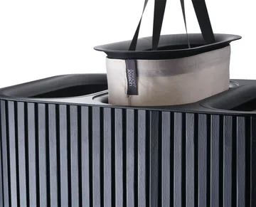 Tota Trio Luxe vasketøjskurv 90 L - Black - Joseph Joseph