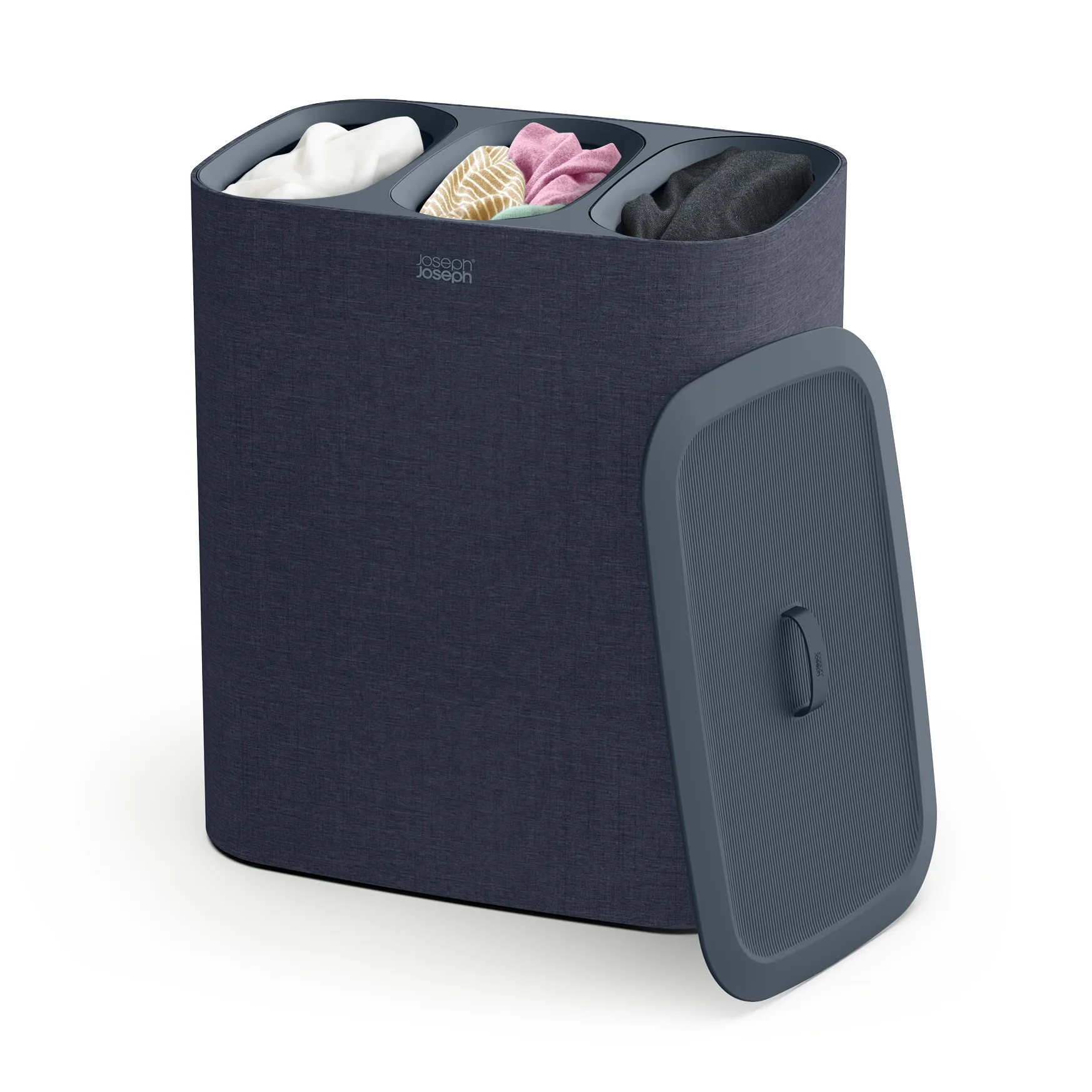 Tota Trio vasketøjskurv 90 L, Sort Joseph Joseph