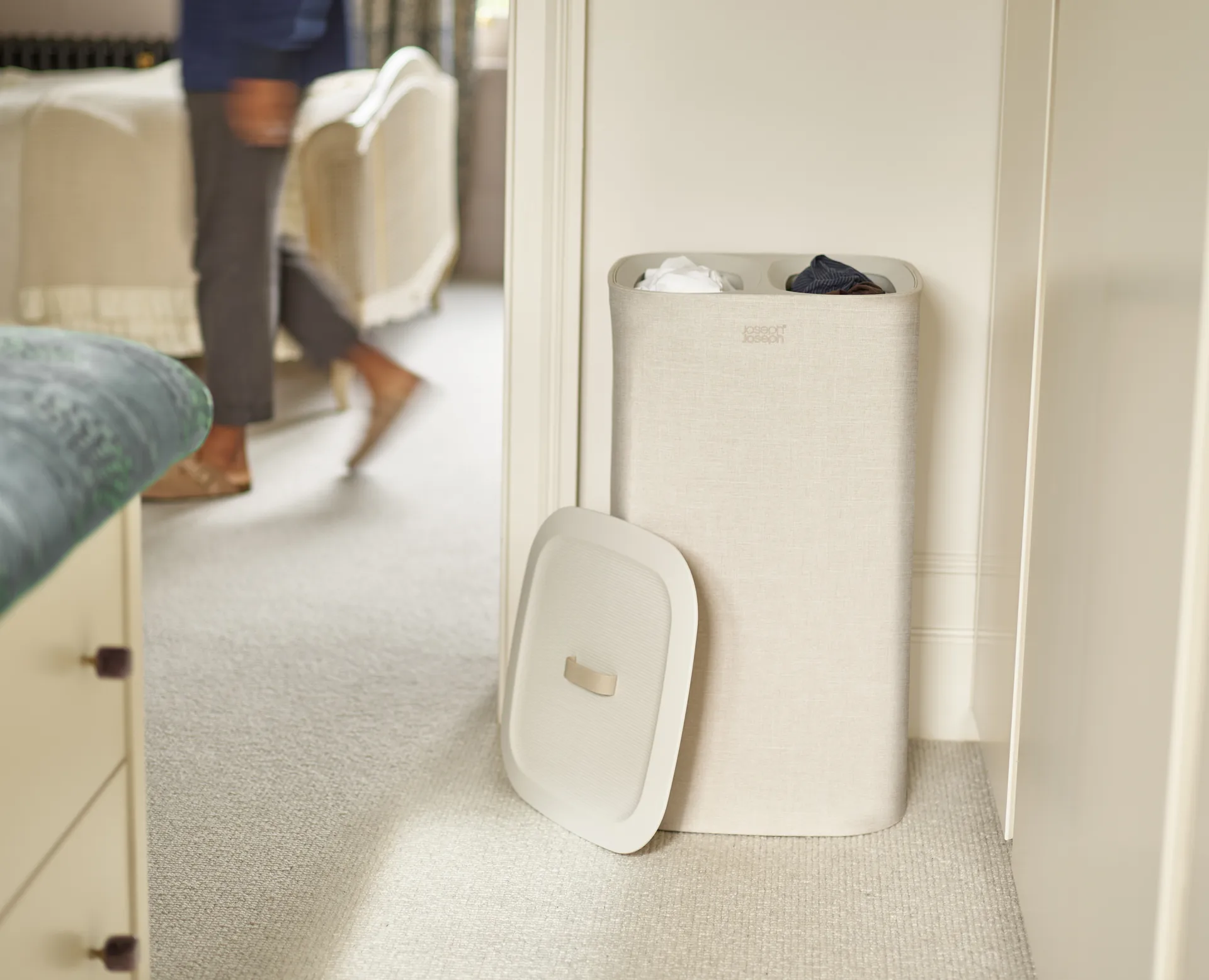 Tota vasketøjskurv 60 L, Ecru Joseph Joseph