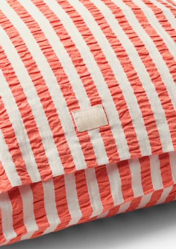 Bæk&Bølge Lines pudebetræk 60x63 cm - Chili/Birk - Juna