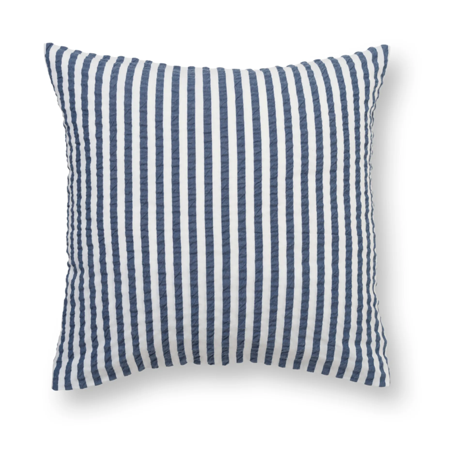 Bæk&Bølge Lines pudebetræk 60x63 cm, Mørkeblå/Hvid Juna