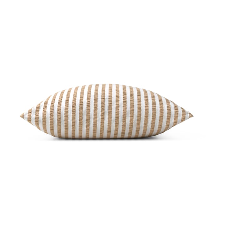 Bæk&Bølge Lines pudebetræk 60x63 cm, Sand/Hvid Juna