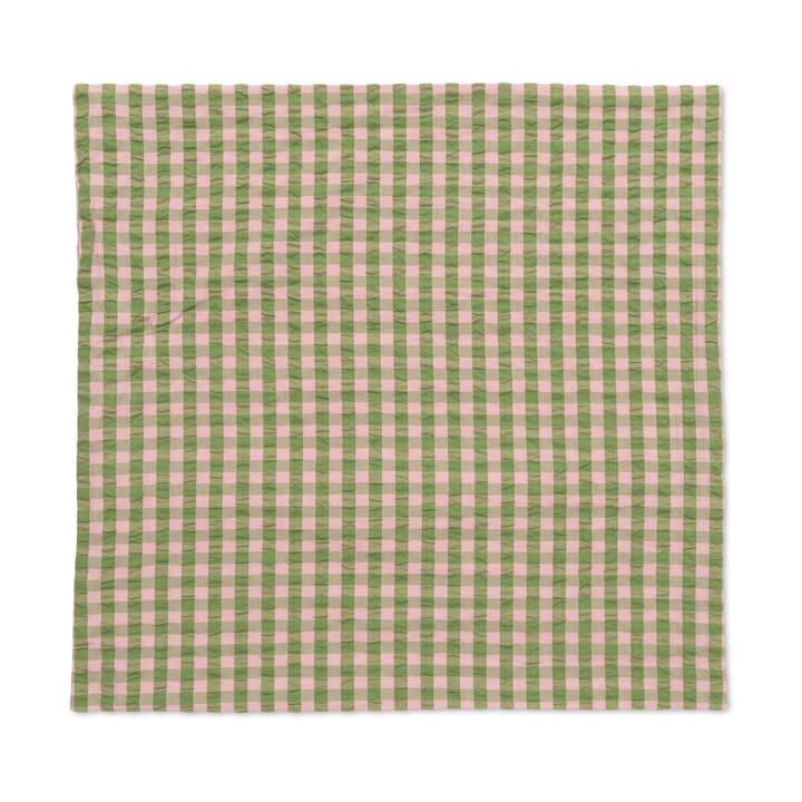 Bæk&Bølge pudebetræk 60x63 cm, Grøn-Lyserød Juna