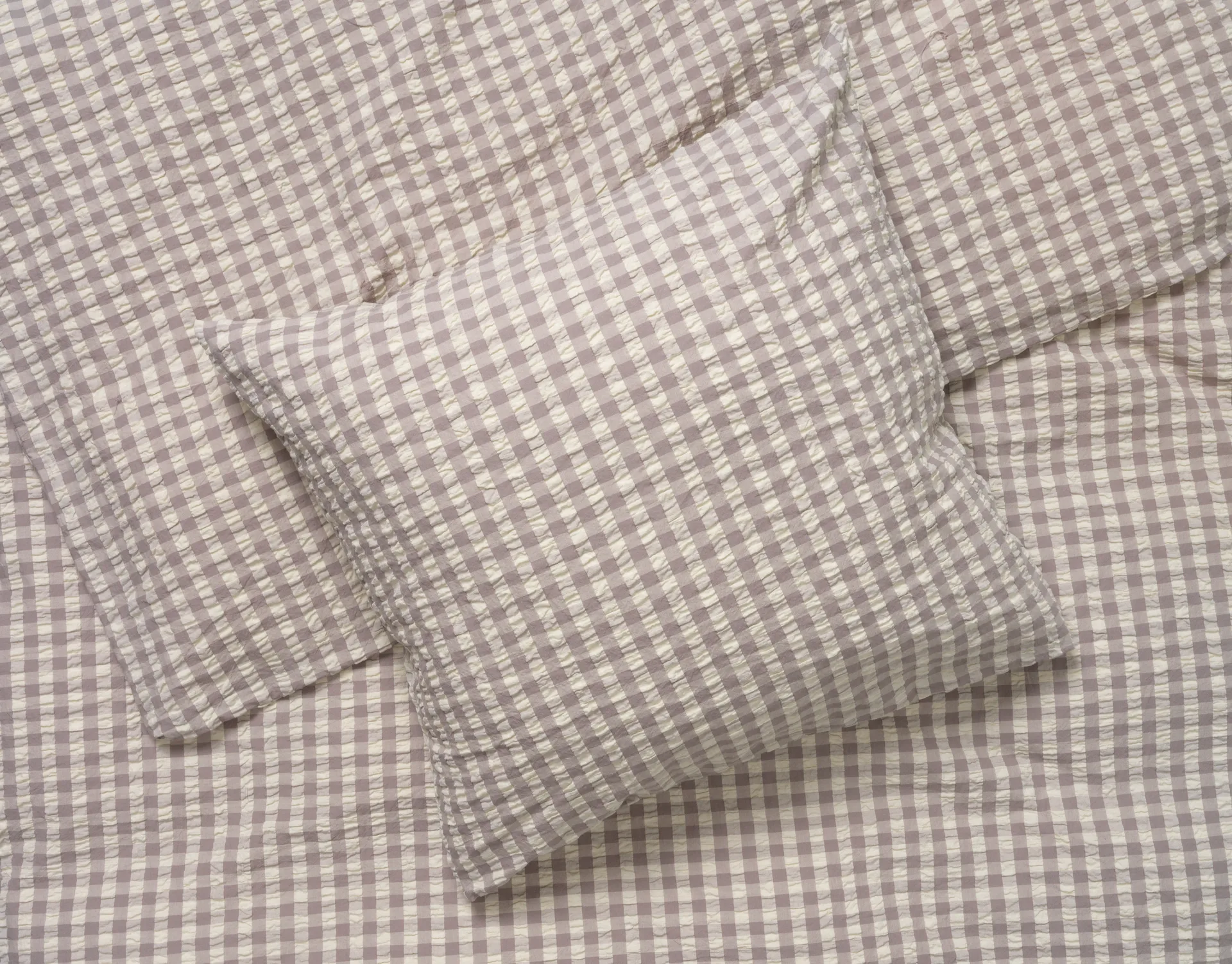 Bæk&Bølge sengesæt 150x210 cm, Grå/Birk Juna