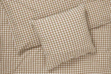 Bæk&Bølge sengesæt 150x210 cm - Karamel-offwhite - Juna