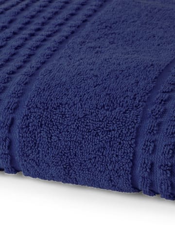 Check håndklæde 50x100 cm - Marineblå - Juna