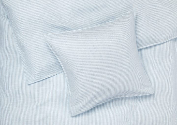 Monochrome Lines sengesæt 140x220 cm - Lyseblå/Hvid - Juna