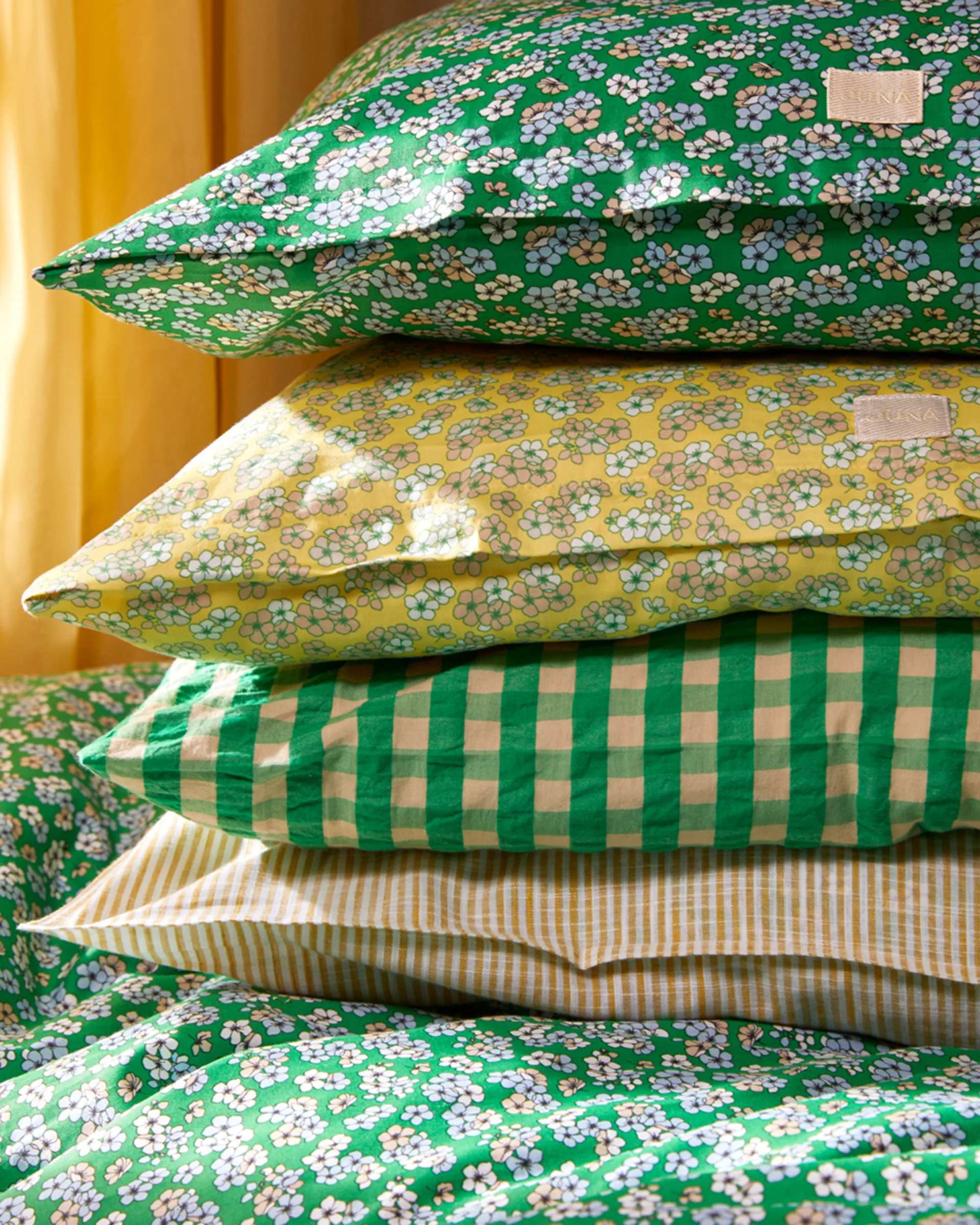 Pleasantly sengesæt 140x220 cm, Grøn Juna