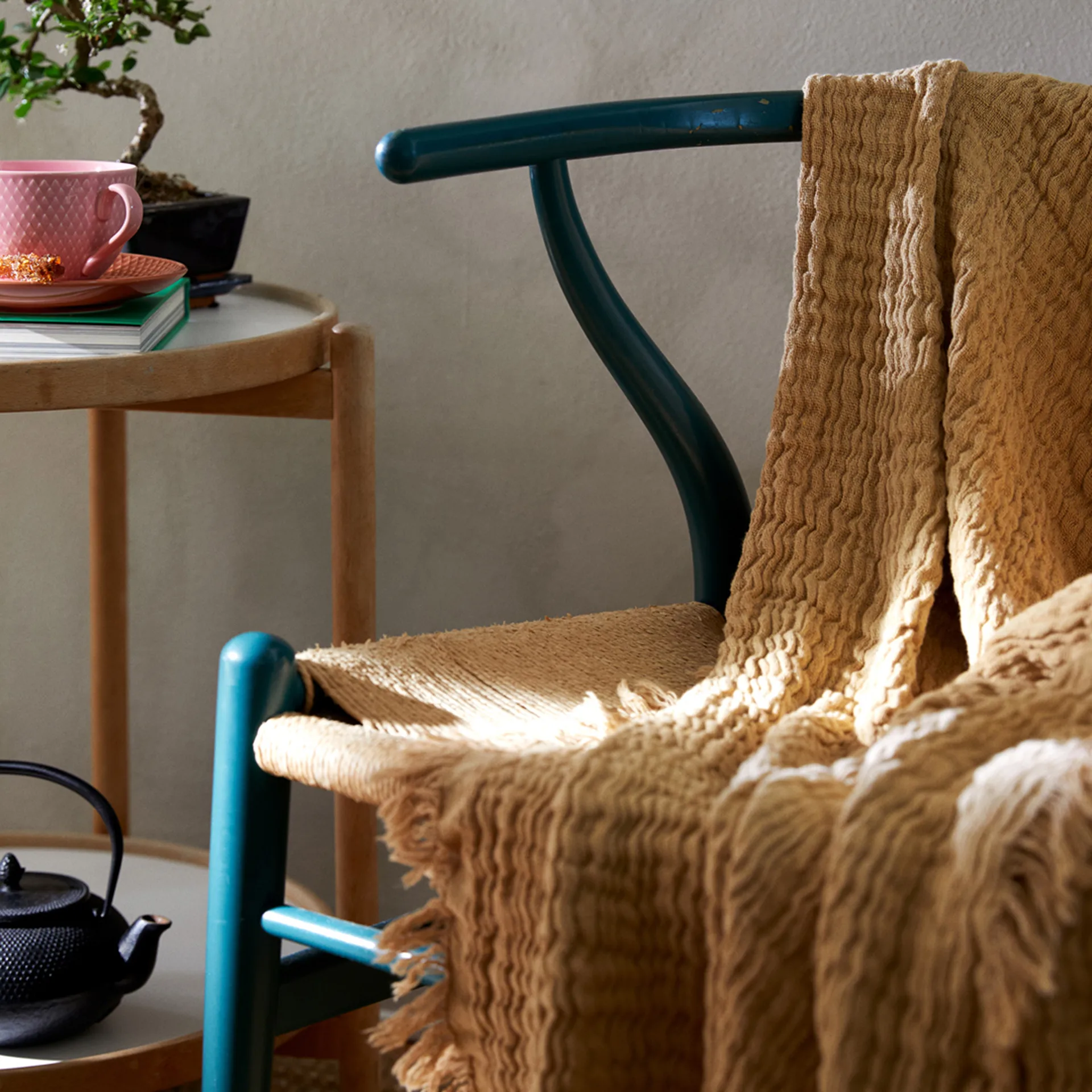 Reloved sengetæppe 190x240 cm, Sand Juna