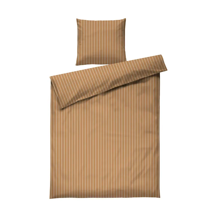 Soft sengesæt, 150x210/50x60 cm - Karamel-offwhite - Juna