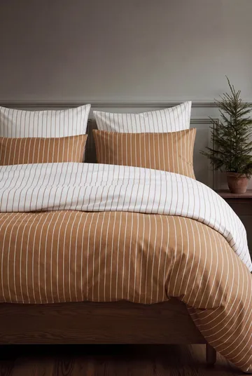 Soft sengesæt, 150x210/50x60 cm - Karamel-offwhite - Juna