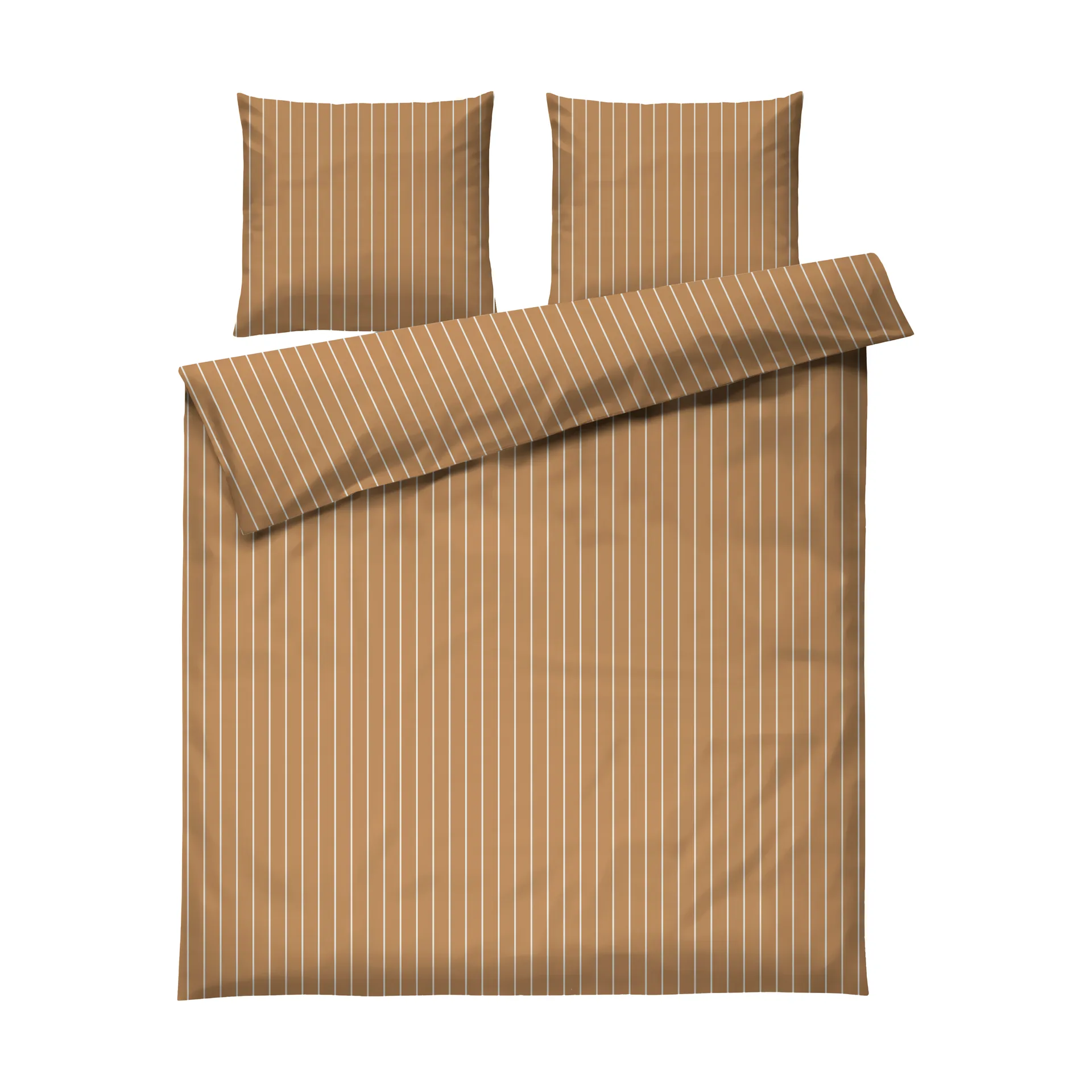 Soft sengesæt, 220x220/2x50x60 cm, Karamel-offwhite Juna