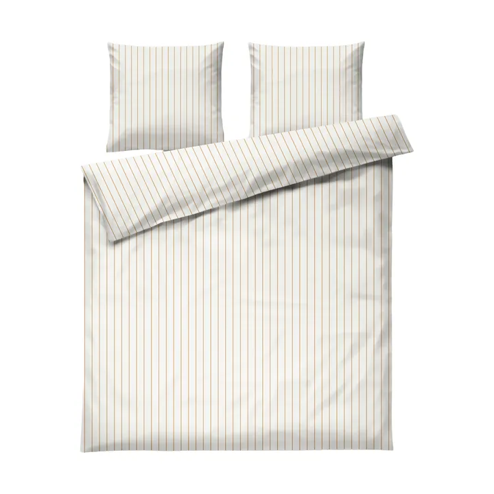 Soft sengesæt, 220x220/2x50x60 cm - Offwhite-karamel - Juna