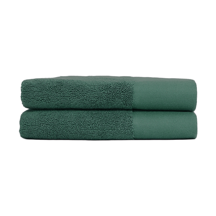 Juniper gæstehåndklæde 40x70 cm 2-pak - Juniper Green - Juniper