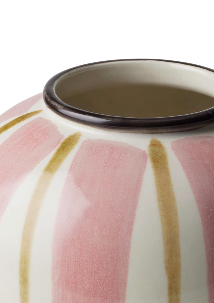 Canvas vase 15 cm, Lyserød-brun Kähler