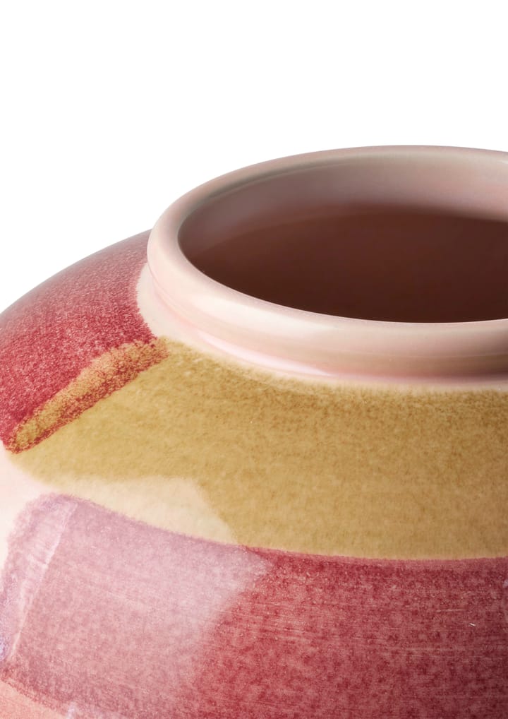 Canvas vase 20 cm, Lyserød-brun Kähler
