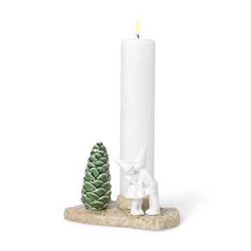 Christmas Tales lysestage julekys 12 cm - Hvid - Kähler