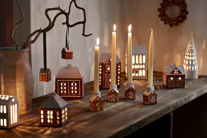 Gingerbread adventsstage 4 dele, Brun Kähler