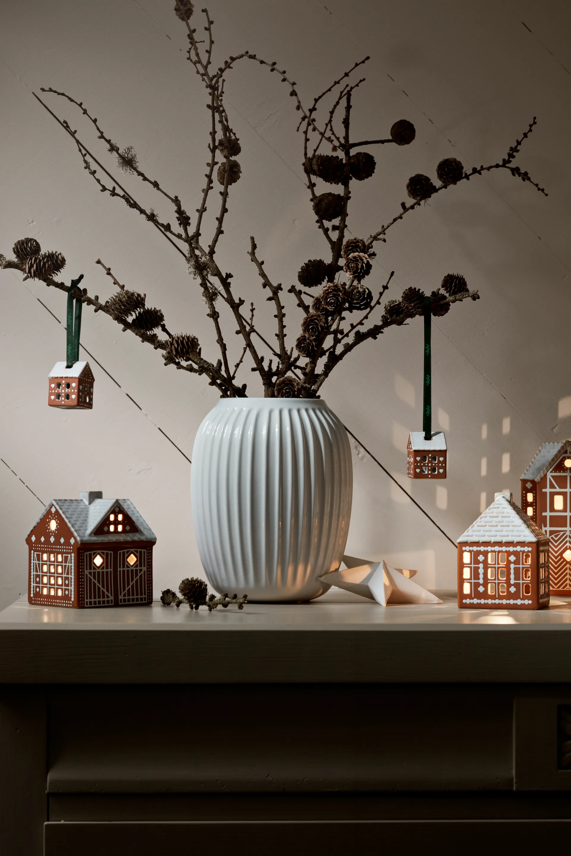 Gingerbread juleophæng 5 cm 2-pak, Brun Kähler