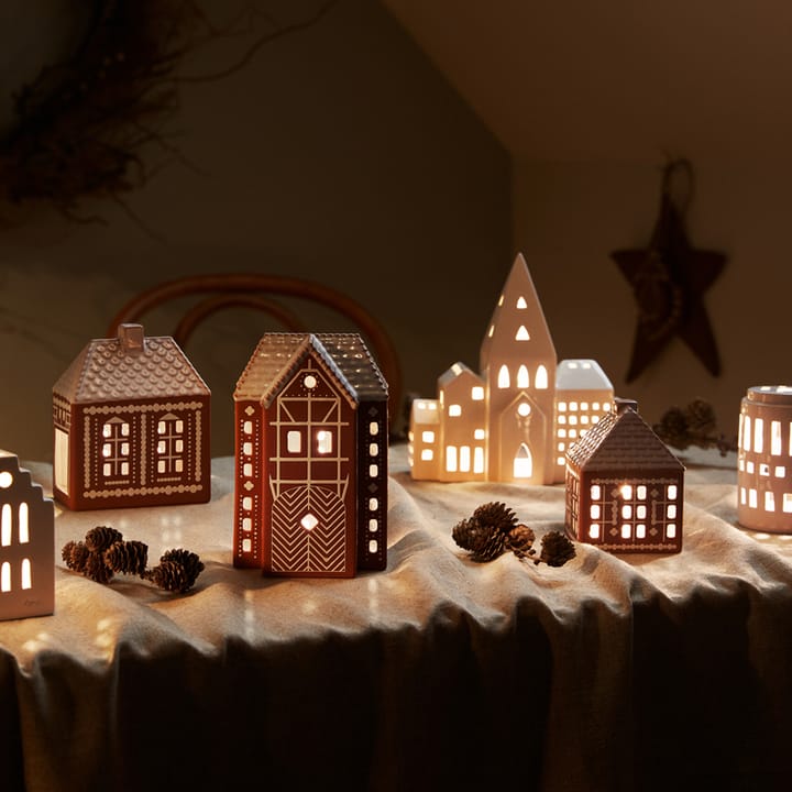 Gingerbread Lanterne stor 17 cm, Brun Kähler