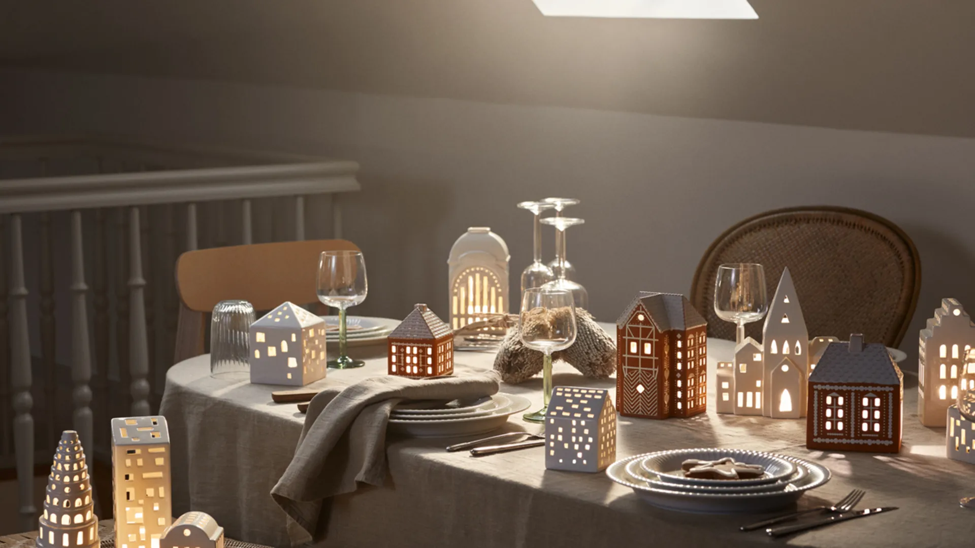 Gingerbread Lanterne stor 17 cm, Brun Kähler