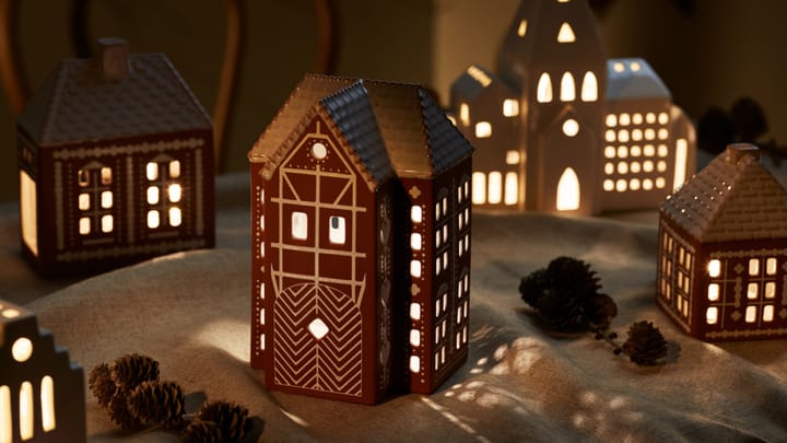 Gingerbread Lanterne stor 17 cm, Brun Kähler