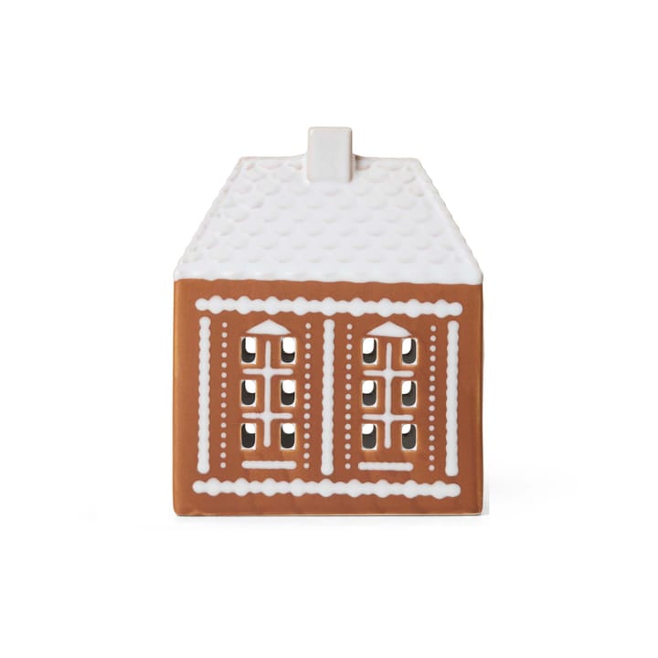 Gingerbread lyshus medium 15 cm, Brun Kähler