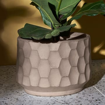 Gro urtepotte lys sand - Ø21,5 cm - Kähler