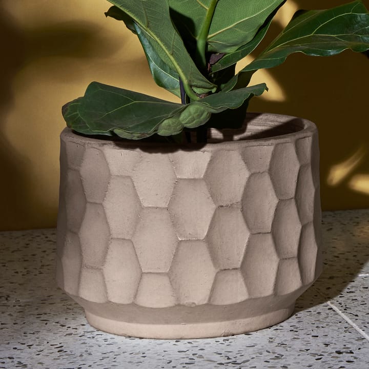 Gro urtepotte lys sand, Ø21,5 cm Kähler