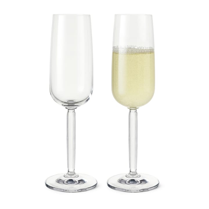 Hammershøi Champagneglas 24 cl 2-pak - Klar - Kähler