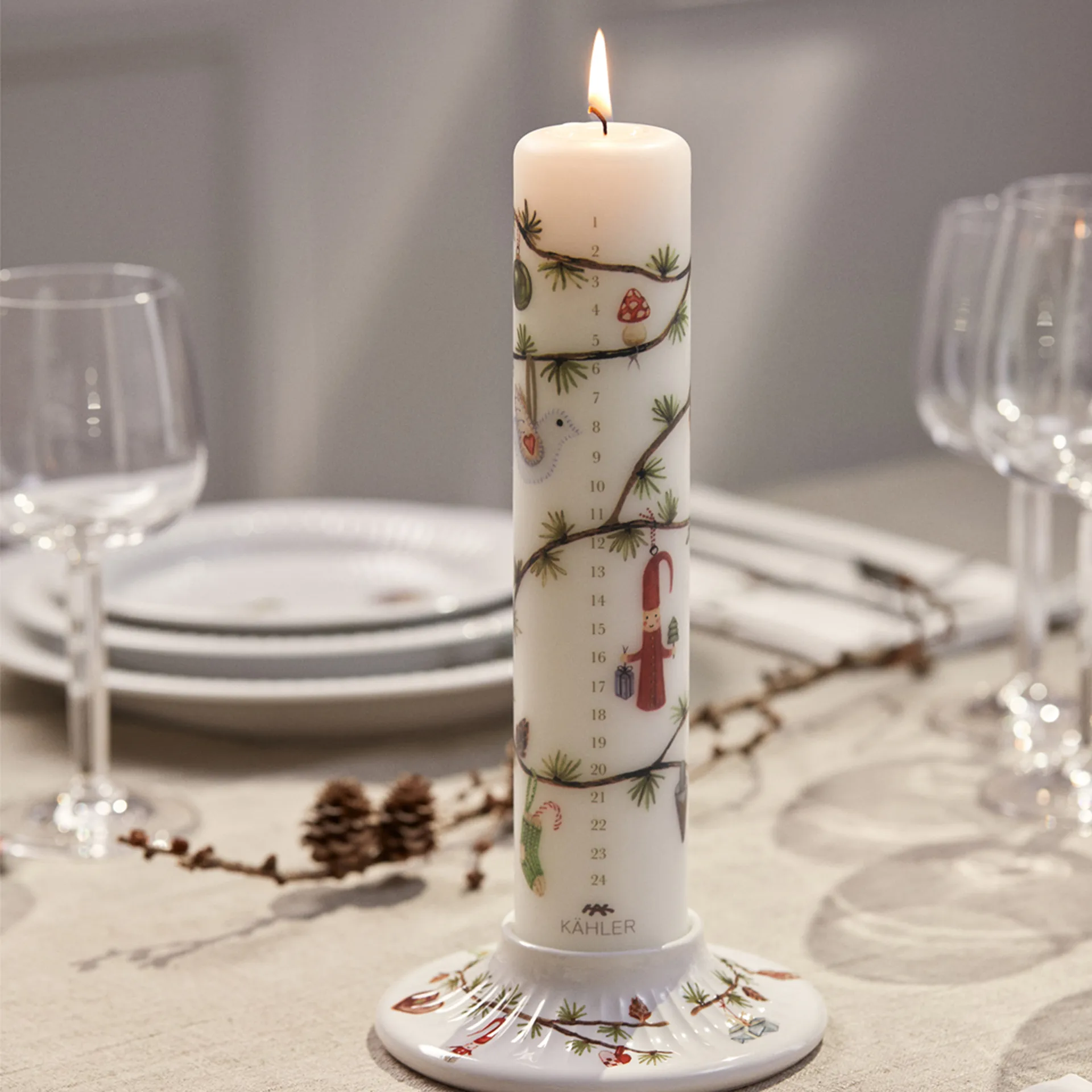 Hammershøi Christmas Adventlys Ø5 cm, 2023 Kähler