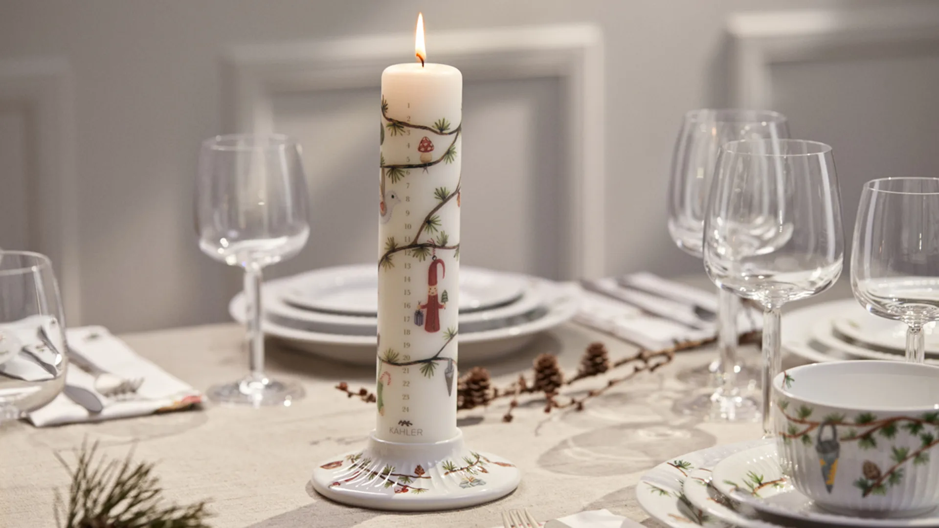 Hammershøi Christmas Adventlys Ø5 cm, 2023 Kähler