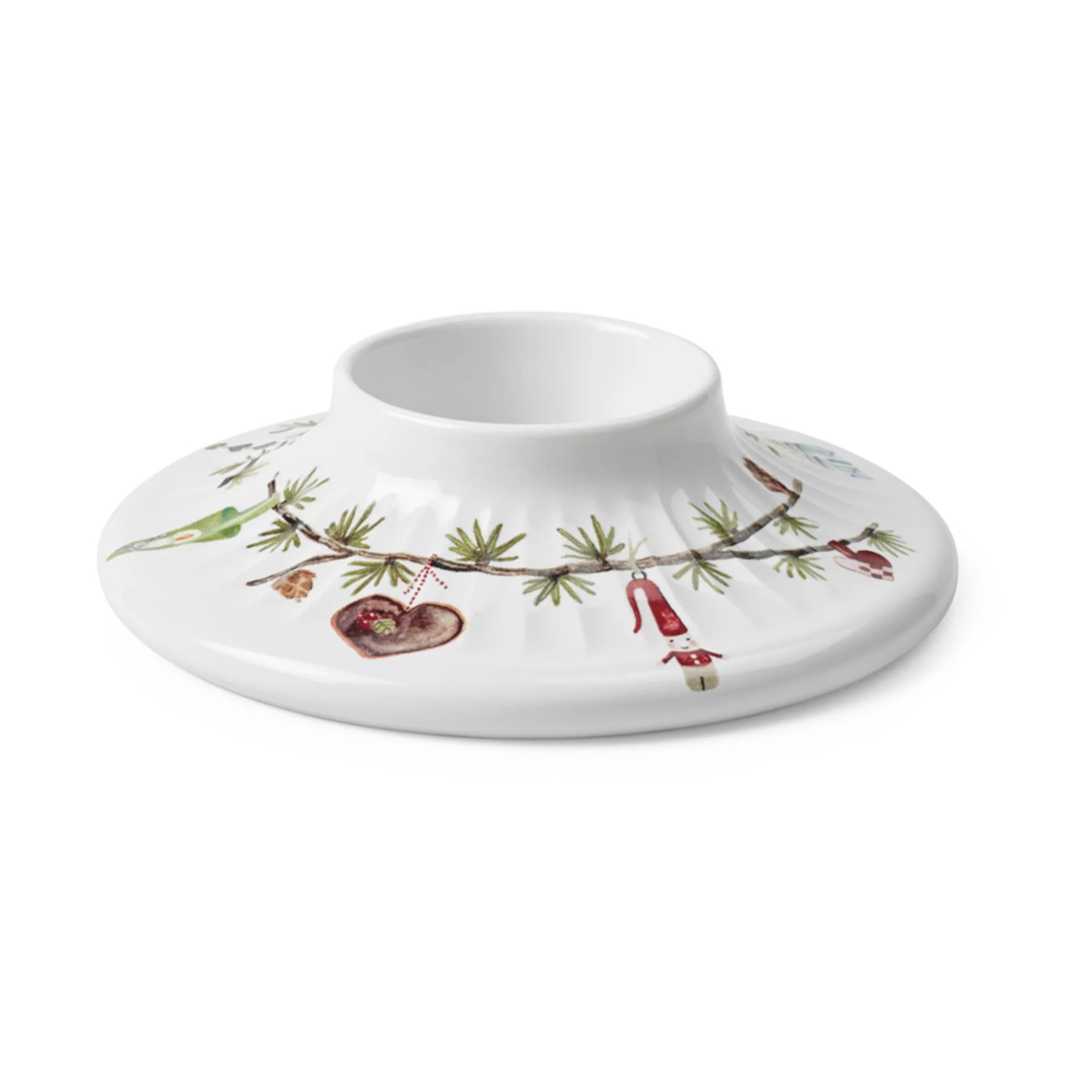 Hammershøi Christmas bloklysestage Ø13 cm, Hvid Kähler